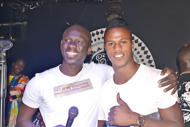 Diao Balde Keita guest star à la soirée de Pape Diouf au BARAMUNDI.