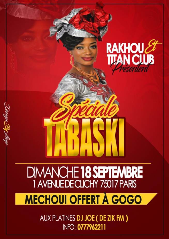 Le TITAN CLUB fête la tabaski ce dimanche 18 septembre avec Rakhou Prod. Michoui offert.