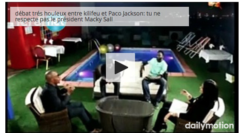 Vidéo: débat trés houleux entre kilifeu de Y'en a marre et "Paco Jackson: tu ne respecte pas le président Macky Sall"