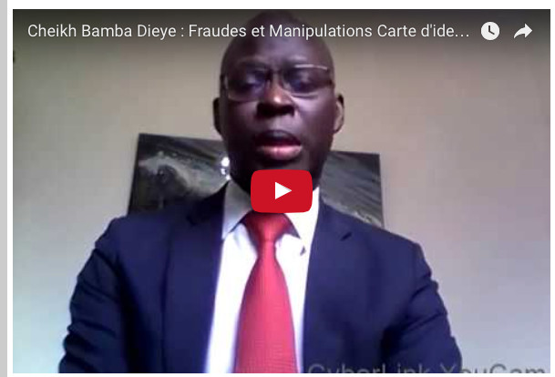 Vidéo: Cheikh Bamba Dièye dénonce une fraude et une manupilation d'Etat sur les inscriptions des cartess biométriques