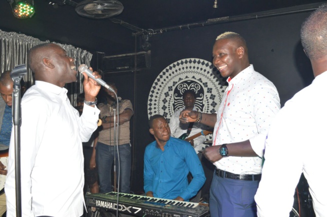 Alex Thiam de Paris et Pape de torino les deux guest star de la soirée de Pape Diouf.