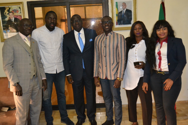 GRAND BEGUÉ DE CASABLANCA: PAPE DIOUF rencontre les autorités au Consulat du Sénégal à Casablanca