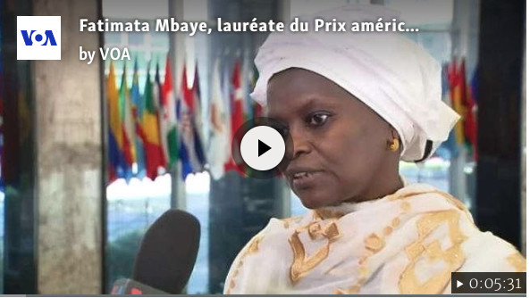 Me Fatimata Mbaye, lauréate du Prix américain "Femmes de Courage" 2016