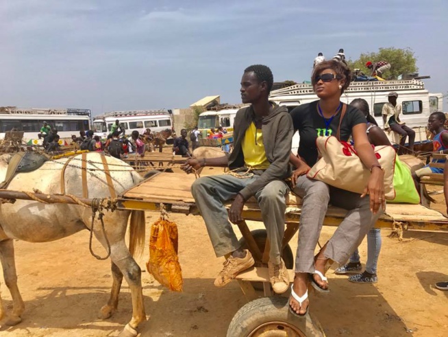 La mannequin Evelyne Gomis à Popenguine