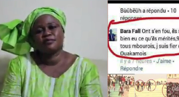 Vidéo : La maman de Bara Fall présente ses excuses à propos des commentaires de son fils sur Facebook …Regardez