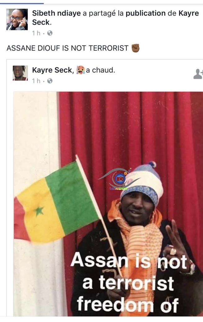 ASSANE DIOUF REÇOIT LE SOUTIEN DE SIBETH NDIAYE