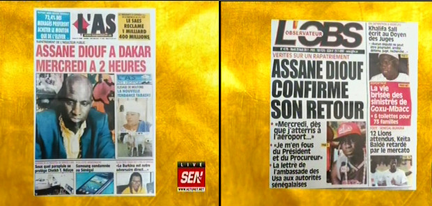 Le sauve-conduit entre ses mains : Assane Diouf arrive à Dakar, à 2 heures, ce mercredi ; tout sur le trajet que le vol charter empruntera