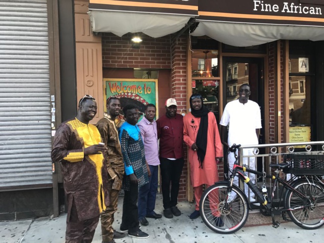 New African Production en compagnie du groupe Bidew Bou Bess en visite au Consulat Général du Sénégal à New York