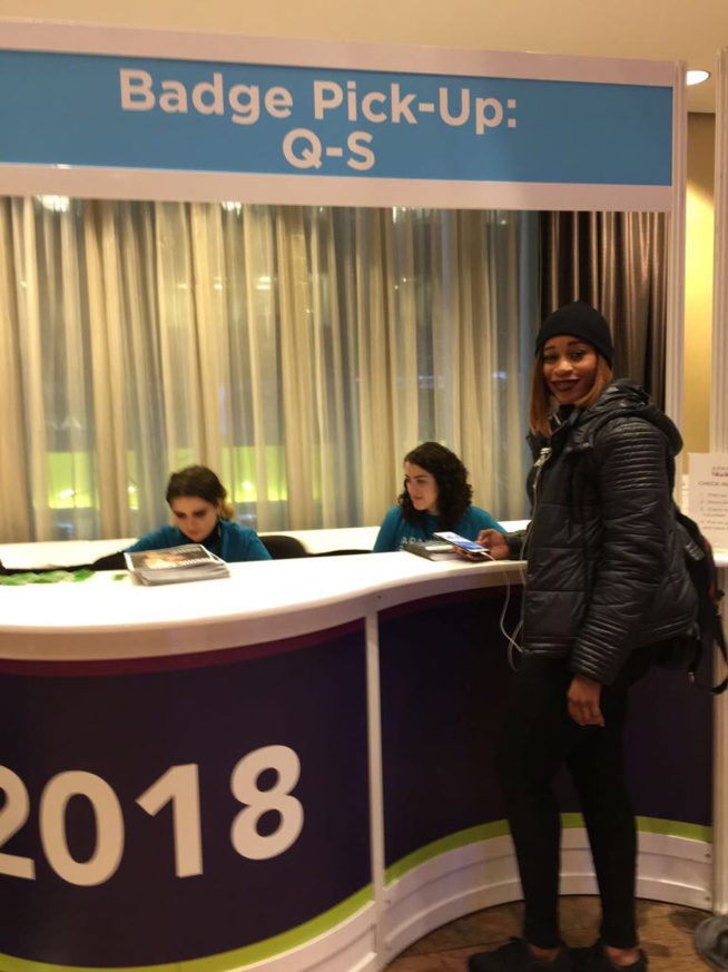 APAP NY 2018: Aida Samb avec le Label New African Production de Birane dans le Hall de Hilton Hotel