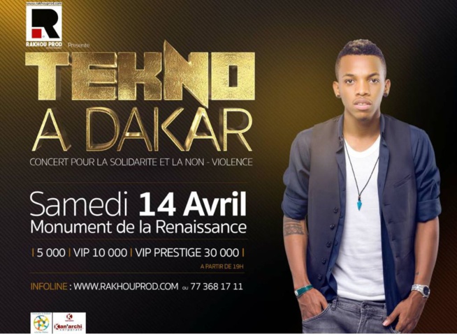 Du lourd à Dakar Tekno arrive le 14 avril avec RAKHOU PROD