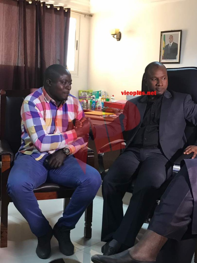 EXCLUSIFVIPEOPLES: Assane Ndiaye Baol production présente ses excuses chez Clédor Guéye le patron de BOSS organisateur du combat Ama Baldé Papa Sow.