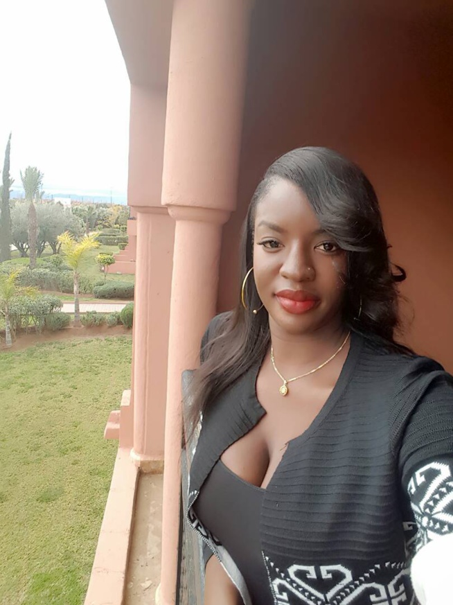 L'actrice Kine Gueye en vaccance à Marrakech au Maroc.