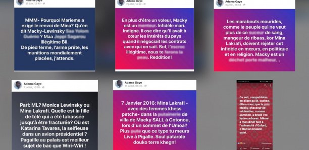 Voici les posts Facebook qui ont valu à Adama Gaye son arrestation