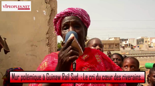 VIDÉO: Les habitants de Guinaw Rail très en colère avec les constructions du TER et réclament des passerelles.