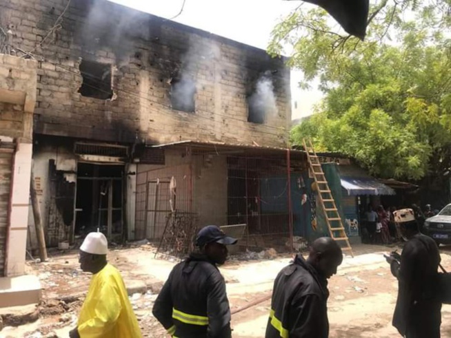 PHOTOS/ Kaolack: Incendie du marché central