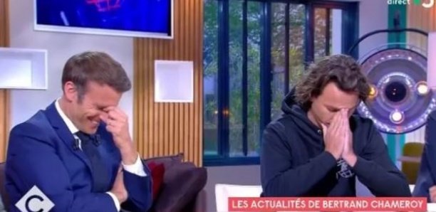 Le fou rire d’Emmanuel Macron dans l’émission “C à vous”