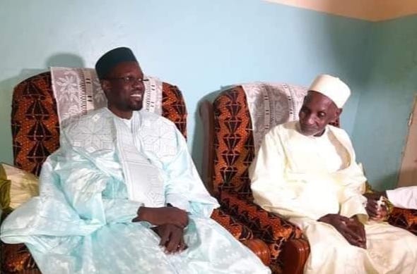 Ziguinchor / Ousmane Sonko chez l'imam Ratib, Ismaïla Aïdara