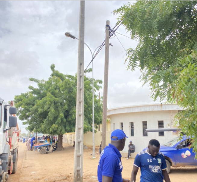 Darou Khoudoss: Le poteau électrique réparé