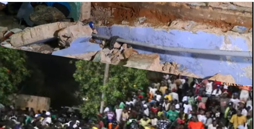 Plusieurs blessés dans l’effondrement d’un mur au stade Iba Mar Diop