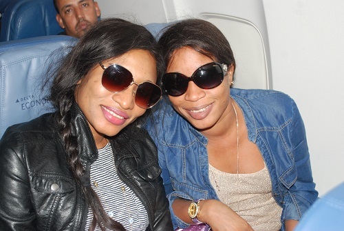 Khady de prince art et Aida Samb en mode voyage avec DELTA AIRLINE