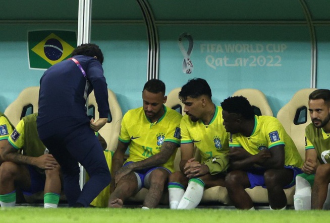 CM2022 / Blessure de Neymar: Le Brésil suspendu à sa cheville enflée