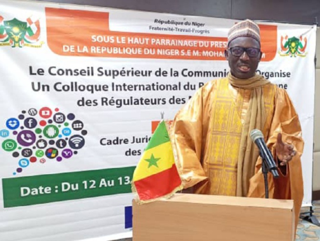 Babacar Diagne à la session de clôture du colloque du REFRAM : Le cadre juridique de la régulation des contenus en ligne, un thème prioritaire