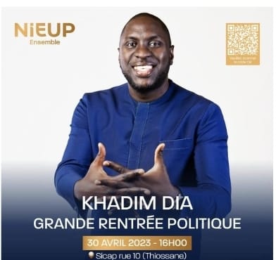 URGENT: Rentrée politique de Khadim Dia: Un évènement phare, prévu à la date du 30 avril 2023