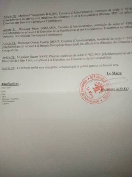 Mairie de Ziguinchor : La décision surprenante de Ousmane Sonko envers les agents grévistes (document)