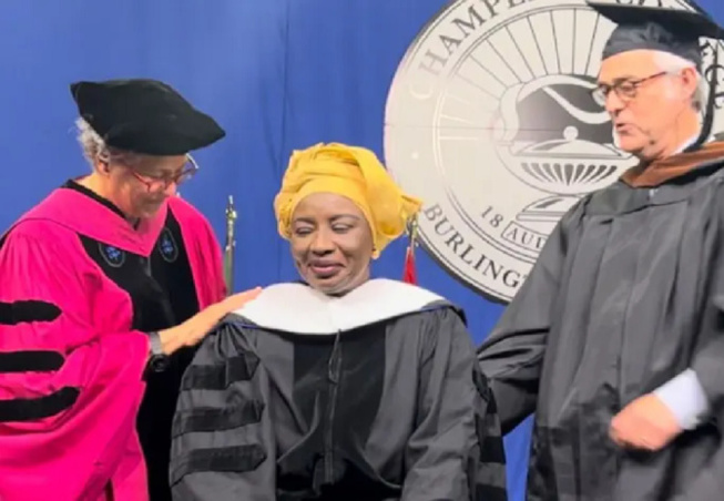 Titrée de Doctor Honoris Causa du Champlain College,: Aminata Mimi Touré distinguée aux Etats-Unis