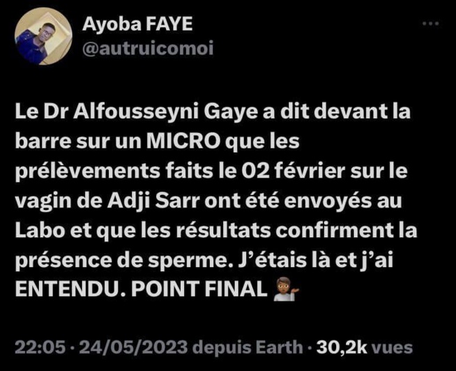 Le témoignage inébranlable d'un reporter lors du procès Adji Sarr-Ousmane Sonko