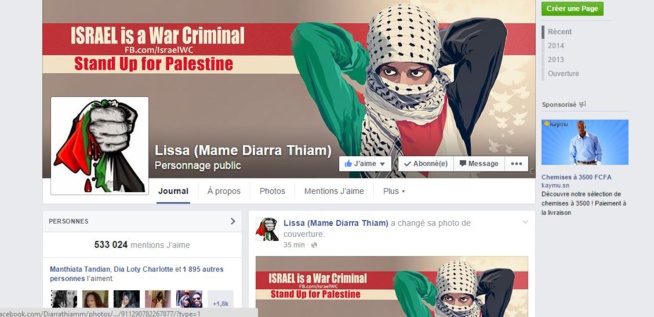 Attention: La page Facebook de Mame Diarra Thiam Lissa, piratée par une personne mal intentionnée