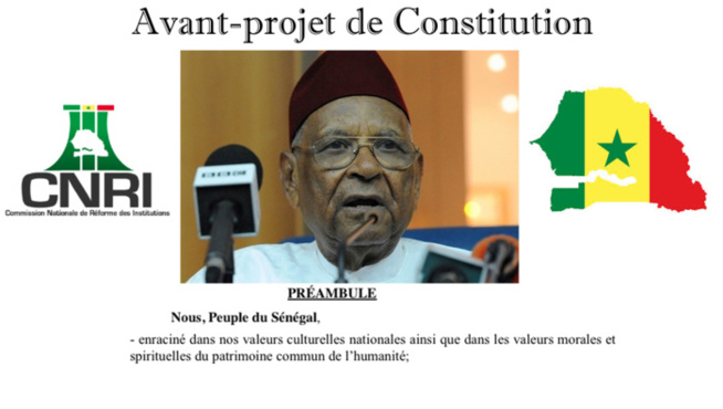 DOCUMENT : L'intégralité de l'Avant-Projet de Constitution du Sénégal réalisé par la Commission Nationale de Réforme des Institutions (CNRI)