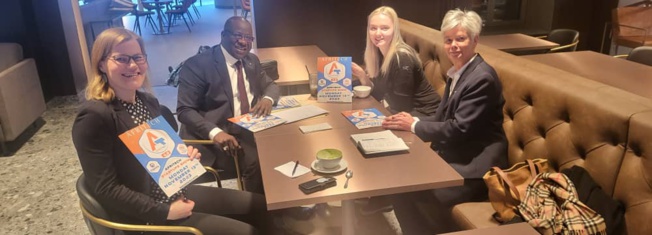 Le Président du Meds Mbagnick Diop  à Helsinki AFRITECH son " bébé"  au cœur des discussions pour un partenariat gagnant / gagnant.