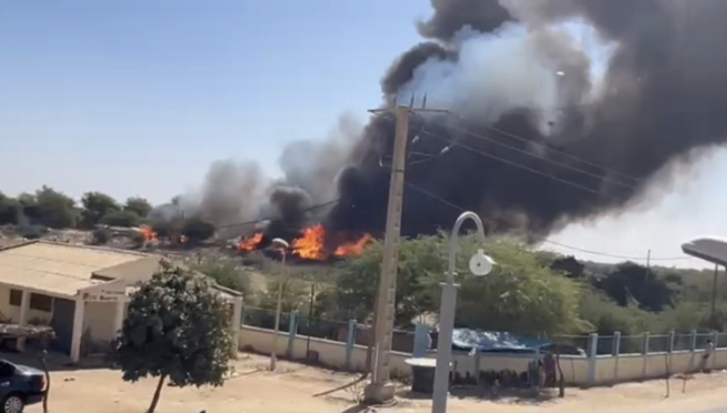 Saint-Louis: Un violent incendie réduit en cendres le village de Gaya Diama