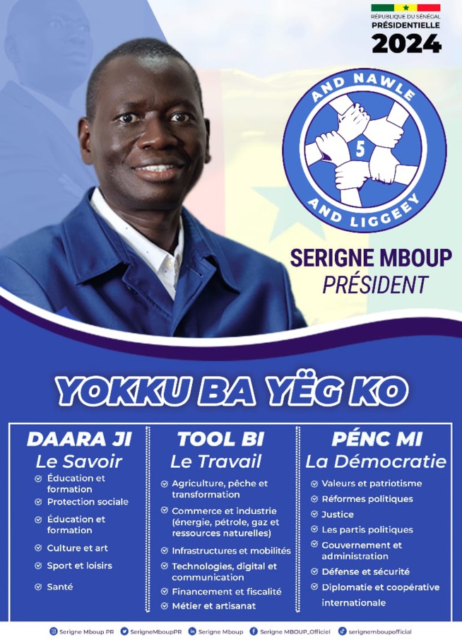 YOKKU BA YEG KO -Le Président Serigne Mboup And Nawlé liste son programme sur 03 axes