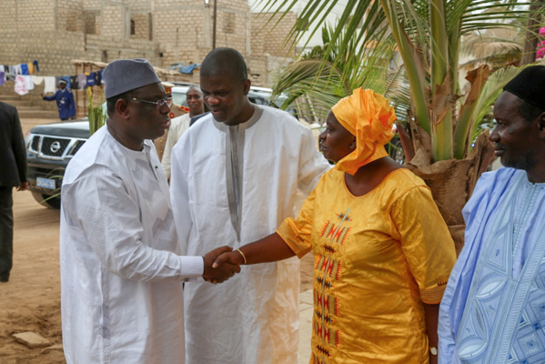 Présentation de condoléances : Le Président Macky Sall à Tivaouane Diacksao et aux Mamelles