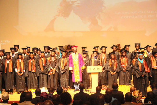 Cérémonie de collation des grades de l'Institut Africain de Management IAM Dakar Mermoz.