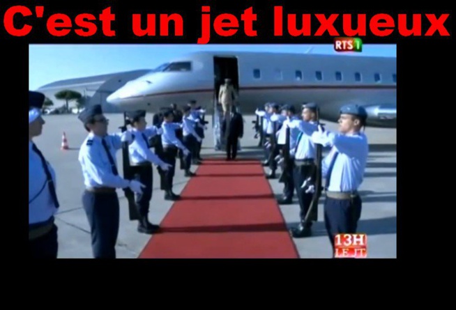 Le luxueux jet qui a conduit Macky au Portugal : Et ceux qui parlaient de vol commercial…