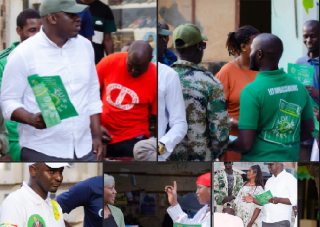 La coalition Gox yu bees en campagne de proximité : Mahamadou Hamidou Diallo à la Médina et à la Gueule-Tapée