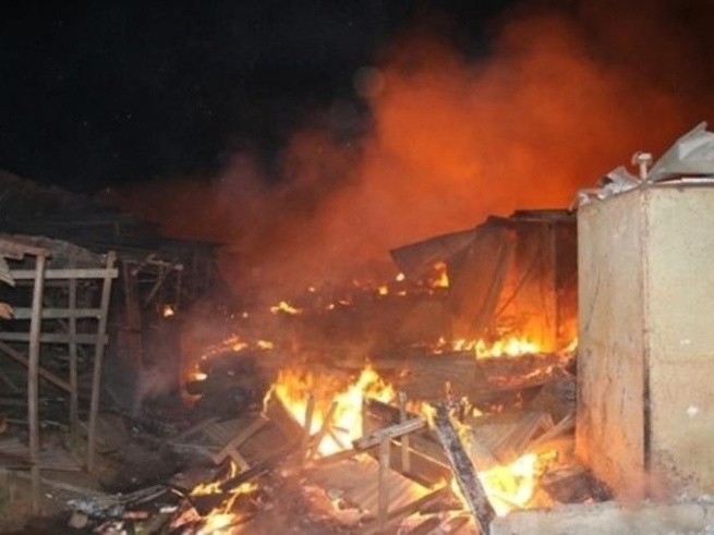 Thiès : Le marché Central central en proie à un violent incendie