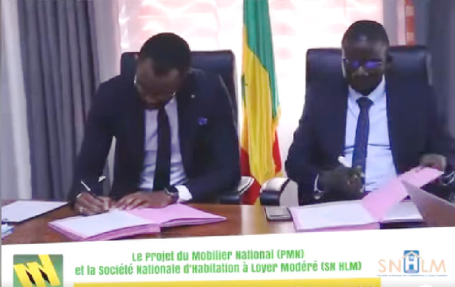 Signature de partenariat entre le Projet Mobilier National et la SN HLM : un nouvel élan pour valoriser l’artisanat sénégalais