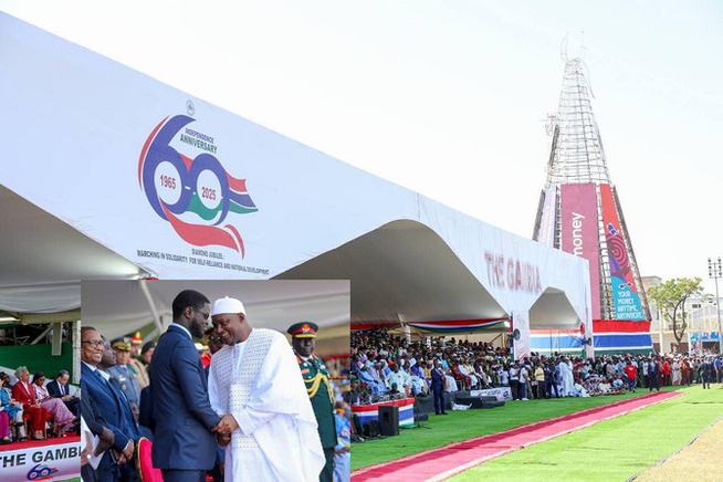 Bassirou Diomaye Faye en Gambie pour la fête nationale : Un engagement renforcé pour la coopération bilatérale