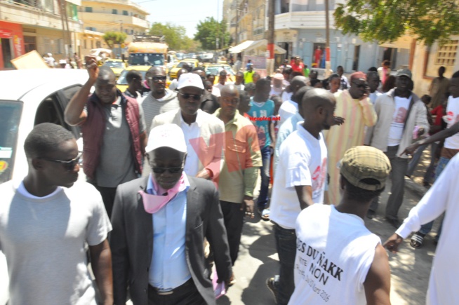 En images: Campagne de sensibilisation du Front NON à Grand Dakar.