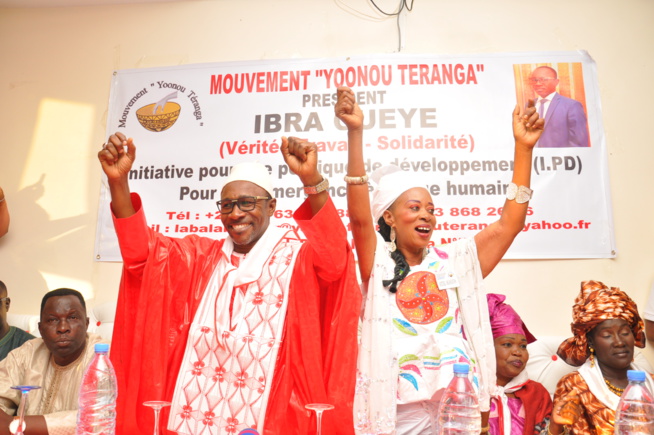 Ibra gueye President du mouvement " YOONOU TERANGA" mobilise Pikine pour un OUI massive le 20 mars.