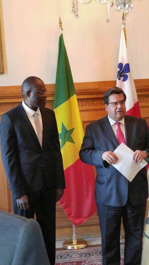 Distinction : Khalifa Sall élu citoyen d'honneur de Montréal