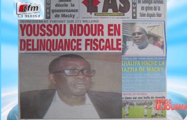 Voici Comment la délinquance fiscale de Youssou Ndour est traité par la TFM