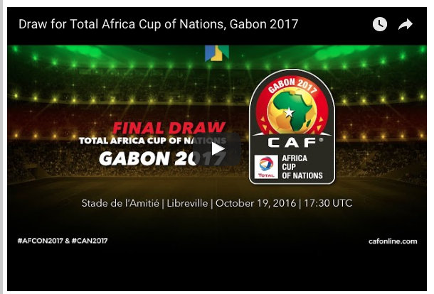 Suivez le tirage au sort des groupes de la CAN-2017 au Gabon en direct sur leral.net