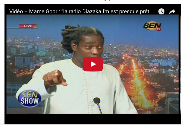 Vidéo – Mame Goor : « J’ai la radio Diazaka fm presque prête, bientôt j’aurai ma télévision ». Regardez…