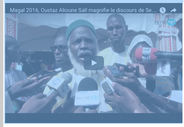 Magal 2016 : Oustaz Alioune Sall magnifie le discours de Serigne Bass Abdou Khadre