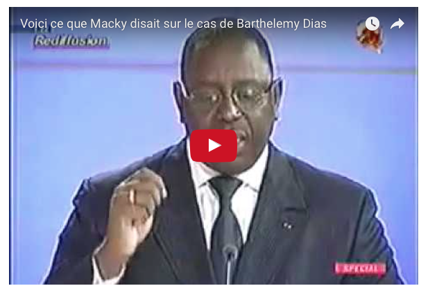 Vidéo archive : Quand Macky Sall exigeait la libération de Barthélémy Dias